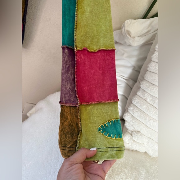 Anthropologie Colorful Patchwork Long Sleeve Top - Picture 6 of 10